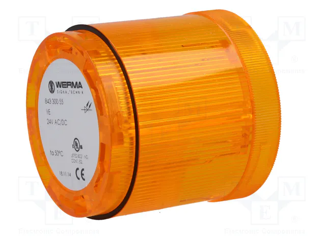 WERMA KombiSIGN 70 Señalizador Luminoso Naranja 24VDC WERMA KombiSIGN 70 Señalizador Luminoso Naranja 24VDC