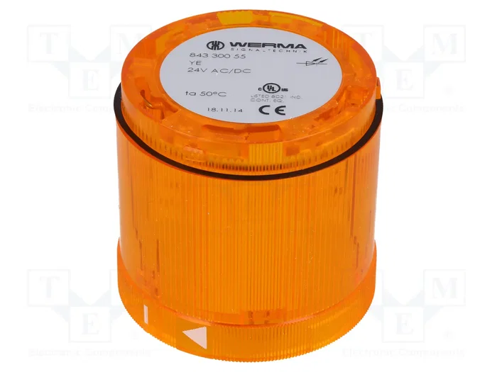 WERMA KombiSIGN 70 Señalizador Luminoso Naranja 24VDC WERMA KombiSIGN 70 Señalizador Luminoso Naranja 24VDC