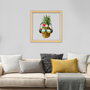 Wallity Cuadro Decorativo Enmarcado CAM22140, 32x32 cm, Cristal 3mm y Marco de Madera