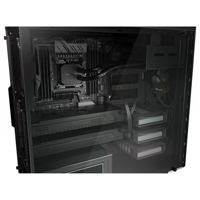 be quiet! PURE BASE 600 Window Midi Tower Negra con Ventana para PC ATX, Micro ATX, Mini-ITX, ideal para Gaming