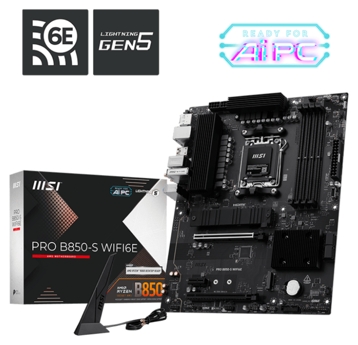 MSI PRO B850-S WIFI6E ATX DDR5 AM5
