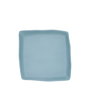 Summa Io Azul Plato Llano Cuadrado de Gres (Set de 6) de 21.5 cm