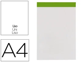 Liderpapel Bloc de notas liso A4 de 80 hojas