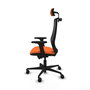PIQUERAS Y CRESPO Silla de oficina Mardos Naranja y Negro con mecanismo Sincro/Traslack