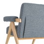Sillón Azul Tejido-Madera Salón 74 X 76 X 85 cm