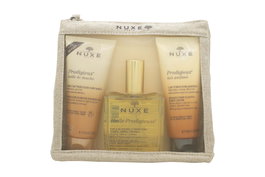 Nuxe Travel Essentials Set: Prodigieux Scented Body Lotion 100ml + Prodigieuse Oil 100ml + Shower Gel 100ml