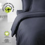 Today Juego de cama de 100% algodón orgánico Azul marino Certificado GOTS 240 x 260 cm