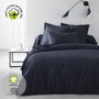 Today Juego de cama de 100% algodón orgánico Azul marino Certificado GOTS 240 x 260 cm