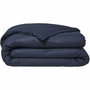 Today Juego de cama de 100% algodón orgánico Azul marino Certificado GOTS 240 x 260 cm