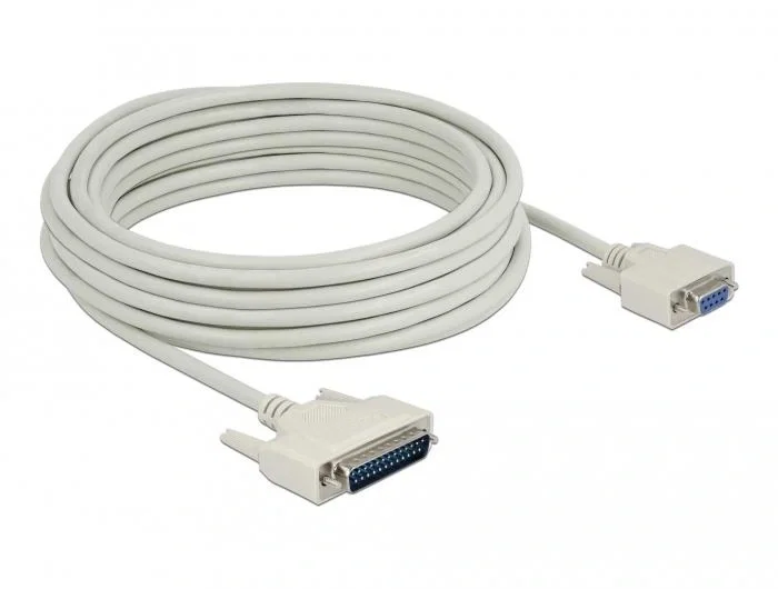DeLOCK Cable serie D-Sub 25 macho a D-Sub 9 hembra 10 m