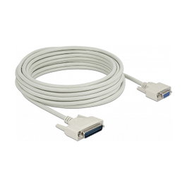 DeLOCK Cable Serie D-Sub 25 Macho a D-Sub 9 Hembra 10 m