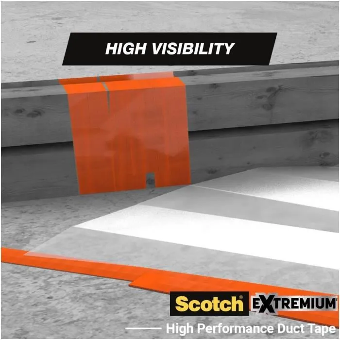 Scotch Cinta Americana Alta Visibilidad Naranja 48 mm x 25 m