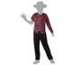 Asesino Pesadillas Disfraz Halloween Infantil Niño - Camiseta Rayas y Pantalón Negro - Talla 5-6 Años