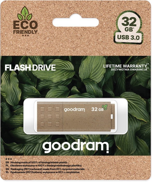 GOODRAM Pendrive UME 3 Eco Friendly 32GB Marrón