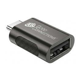 Good Connections® Adaptador USB 3.2 Gen.1 / USB 3.0 Tipo C a USB-A, Set de 3, Antracita