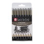 Sakura Pigma Micron Estuche de 8 Puntafinas Negros