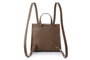 Lucky Bees Marilyn Dark Mink Mochila de Cuero de Polivinilo Negro Elegante y Funcional