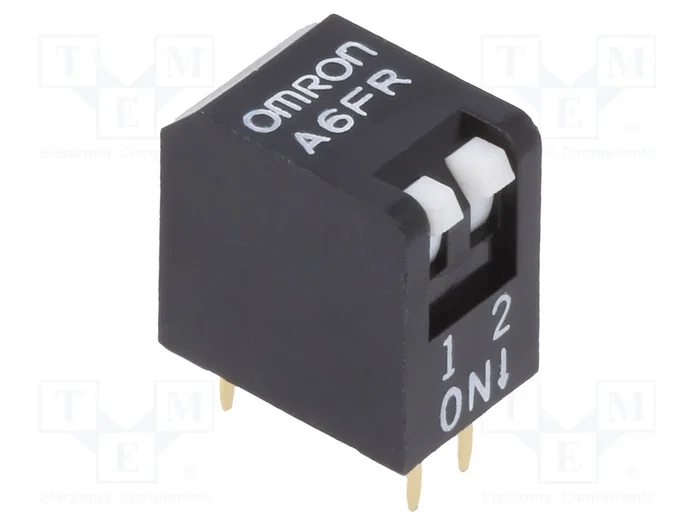 Aratas (Formerly Omron Components) Interruptor DIP-SWITCH de 2 posiciones ON-OFF THT Aratas (Formerly Omron Components) Interruptor DIP-SWITCH de 2 posiciones ON-OFF THT