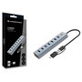 Conceptronic HUBBIES21G Hub de 7 Puertos USB 3.2 Gen 1 Gris