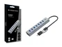 Conceptronic HUBBIES21G Hub de 7 Puertos USB 3.2 Gen 1 Gris