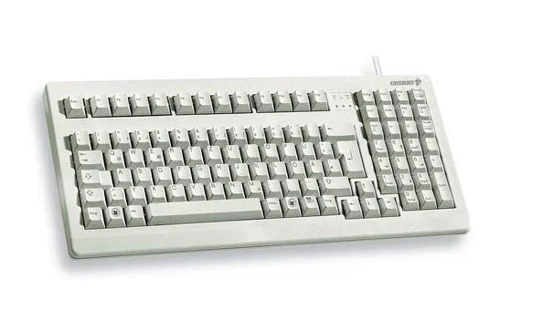 Cherry G80-1800 Teclado para PC Alámbrico PS/2 Completo (100%) QWERTY Español 105 Teclas Color Gris