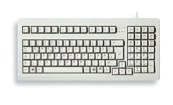 Cherry G80-1800 Teclado para PC Alámbrico PS/2 Completo (100%) QWERTY Español 105 Teclas Color Gris