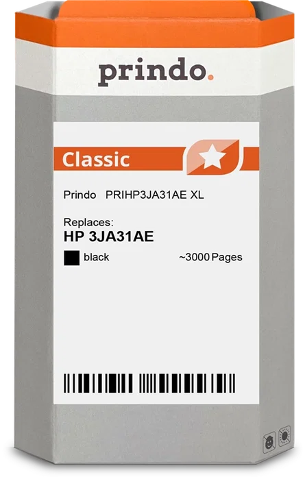 Prindo PRIHP3JA31AE Classic XL Cartucho de Tinta Negro Prindo PRIHP3JA31AE Classic XL Cartucho de Tinta Negro