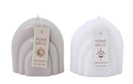 DKD Home Decor Vela Cera Parafina Arcos Surtido de 2 Colores