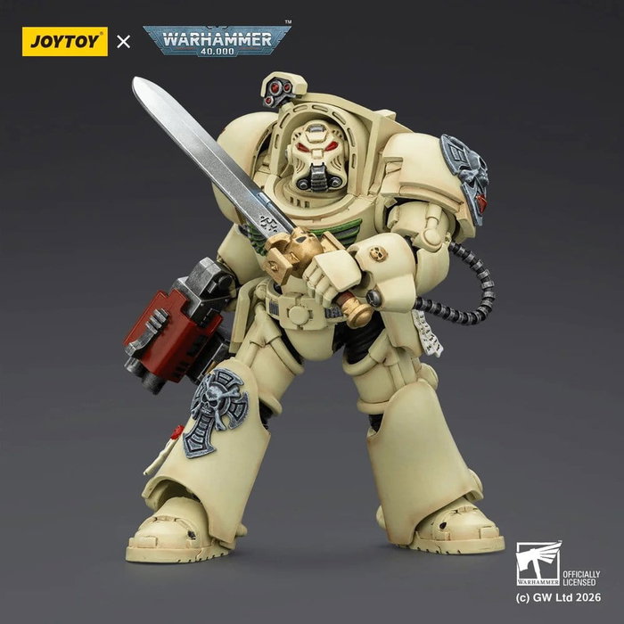 Joy Toy (CN) Warhammer 40,000 Figura Dark Angels Deathwing Terminator con Power Sword y Storm Bolter