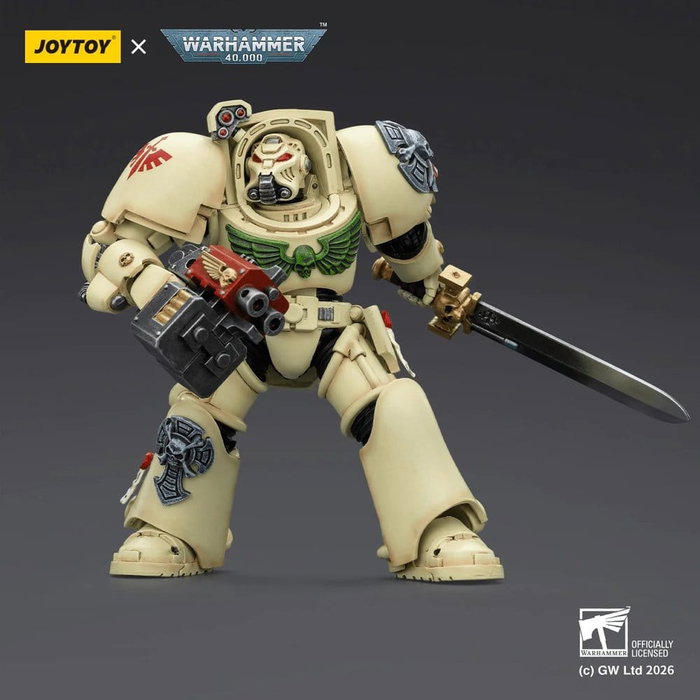 Joy Toy (CN) Warhammer 40,000 Figura Dark Angels Deathwing Terminator con Power Sword y Storm Bolter