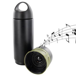 Cook Concept Botella 350 Ml Con Altavoz Bluetooth Acero Inoxidable