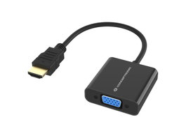 Conceptronic Adaptador HDMI a VGA ABBY20B Negro