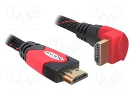 DeLOCK Cable HDMI de 2 m con conectores tipo A y contactos chapados en oro
