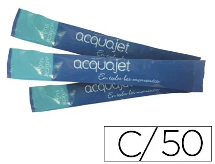 Acquajet Azucar Blanca con Paletina en Sobres de 7gr - Envase de 50 Unidades