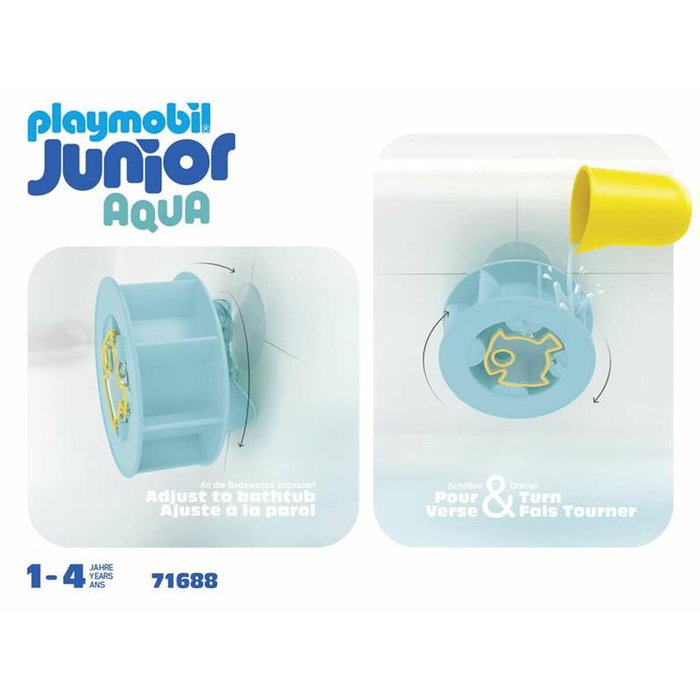 Playmobil Junior Aqua Rueda de Agua con Bebé Tiburón 71688