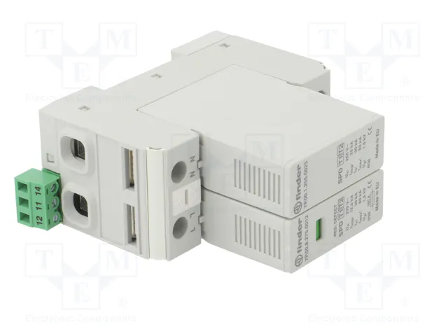FINDER Limitador de sobretensiones Tipo 1+2 1+NPE 50kA