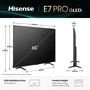 Hisense 65E7Q PRO 65 pulgadas 4K QLED Pro Smart TV Negro