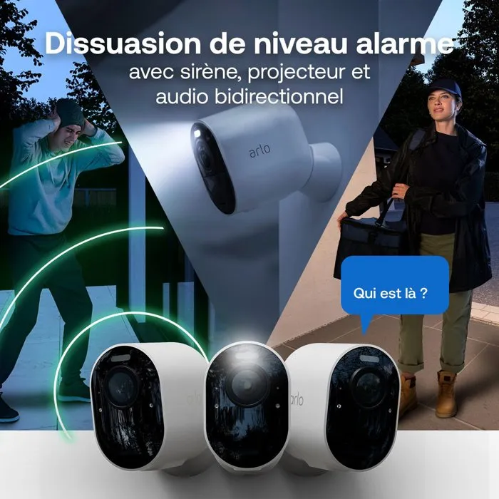 Arlo Pro 6 2K+ Kit de 2 cámaras de vigilancia ARL0193108149631