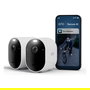 ARLO Pro 6 - Pack de 2 Cámaras de Seguridad Exterior 2K/4MP Inalámbricas con Visión Nocturna, WiFi, Alexa, Google Assistant, IP65, VMC4270P