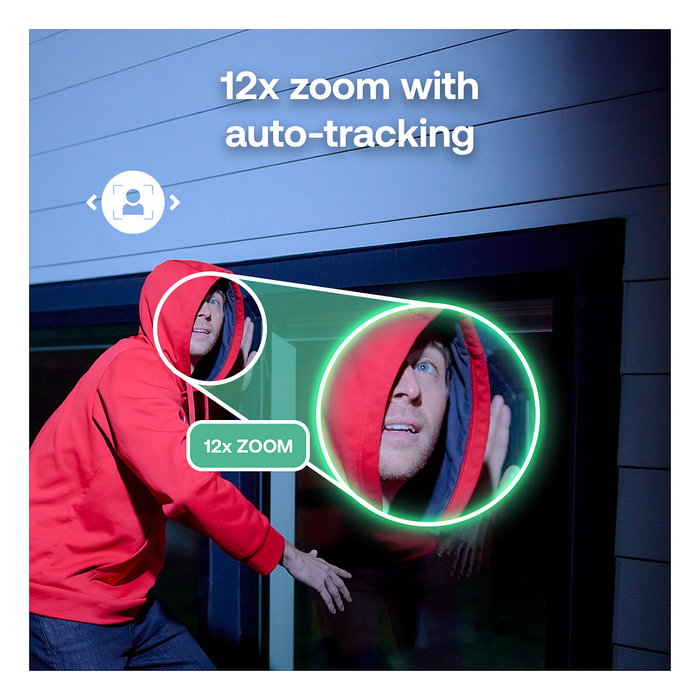 ARLO Pro 6 - Pack de 2 Cámaras de Seguridad Exterior 2K/4MP Inalámbricas con Visión Nocturna, WiFi, Alexa, Google Assistant, IP65, VMC4270P