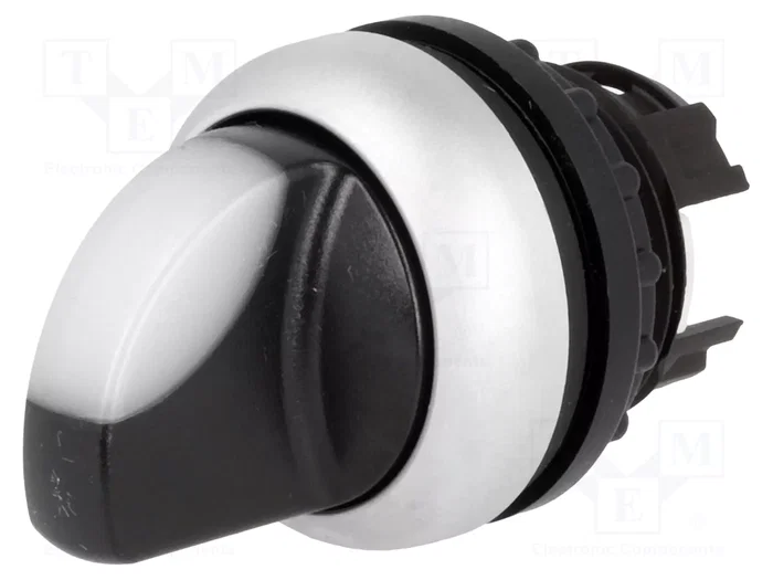 Eaton M22-WRLK-W Interruptor de palanca acodillada de 2 posiciones blanco Eaton M22-WRLK-W Interruptor de palanca acodillada de 2 posiciones blanco