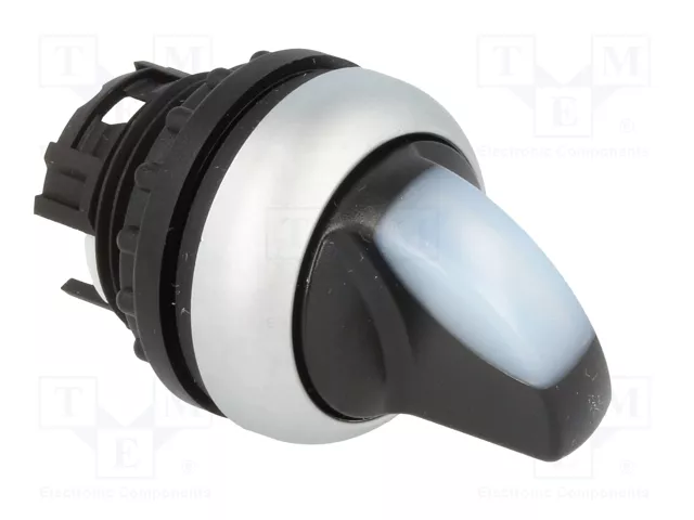 Eaton M22-WRLK-W Interruptor de palanca acodillada de 2 posiciones blanco Eaton M22-WRLK-W Interruptor de palanca acodillada de 2 posiciones blanco