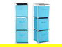 Kipit Estanteria 3 Cajones TNT Azul 32 x 7.5 x 32 cm (Set de 6)