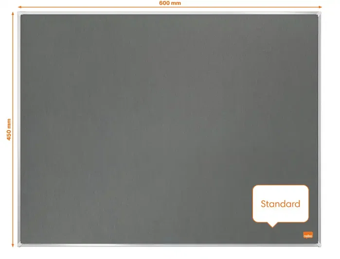 Nobo Tablero de anuncios Impression Pro fieltro gris 600x450 mm con marco de aluminio Nobo Tablero de anuncios Impression Pro fieltro gris 600x450 mm con marco de aluminio