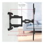Hama Soporte Mural de Doble Brazo Articulado para TV de 37 a 75 Pulgadas