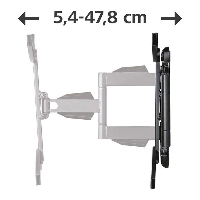 Hama Soporte Mural de Doble Brazo Articulado para TV de 37 a 75 Pulgadas