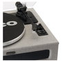 Lenco LS-440GY Tocadiscos de Tracción por Correa Automático Gris, 4 Altavoces, Bluetooth 5.0, Plato de Aluminio 33/45 RPM, Control de Tono y Botones, 40W RMS