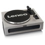 Lenco LS-440GY Tocadiscos de Tracción por Correa Automático Gris, 4 Altavoces, Bluetooth 5.0, Plato de Aluminio 33/45 RPM, Control de Tono y Botones, 40W RMS