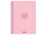 Liderpapel Agenda Escolar 26-27 Espiral Basic 2 Días Página A5 Bilingüe 70g Papel FSC, Rosa