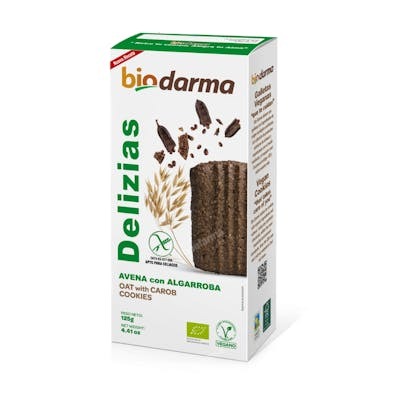 BIO-DARMA Delizias Avena con Algarroba 125 g - Ecológico BIO-DARMA Delizias Avena con Algarroba 125 g - Ecológico
